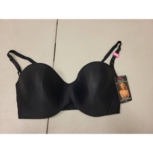 Maidenform Self Expressions Bra 36DD‎ Black Strapless Style 05032 Extra Coverage